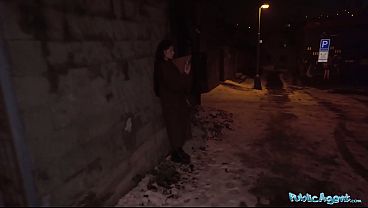 Desperate Party Girl Sneaks Away For Secret Audition – Public Agent