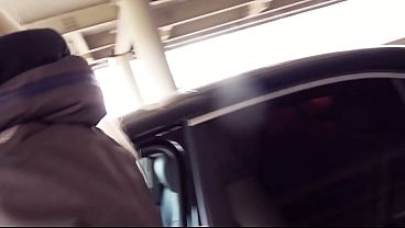 Public Parking Lot Creampie With A Dripping Wet Blonde Milf
