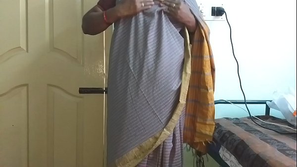Desi Indian Slut Vanitha In A Tight Grey Saree, Her Big Tits Bouncing As She Fingers Her Shaved Wet Pussy, Squeezing Hard And Rubbing Her Nipple Till She Cums.
