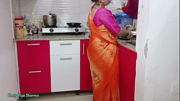 Sizzling Desi Bhabhi’s Spicy Kitchen Encounter With A Well-endowed Lover
