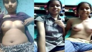 Horny Desi Babe Strips For Her Indian Man, Flashing Her Tits And Wet Holes