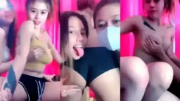 Trio Gadis Liar Jilat Dan Jilat, Lesbi Panas Menggila