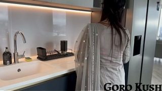 Cheating Hijabi Wife Takes Bbc Deep In Her Throat Right In The Kitchen