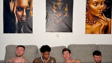 Interracial Gangbang: Dvp With A Horny Indian Slut