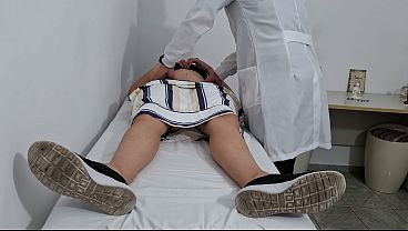 The Doctor’s Hands Explore My Bare Belly, Slow And Teasing, As I Lie Back And Wait For His Next Move.