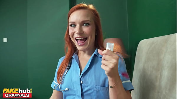 Fakehub – That Fiery Redhead Nurse With A Tight, Smooth Shaved Pussy Is On A Mission To Milk Your Cock For A Sample