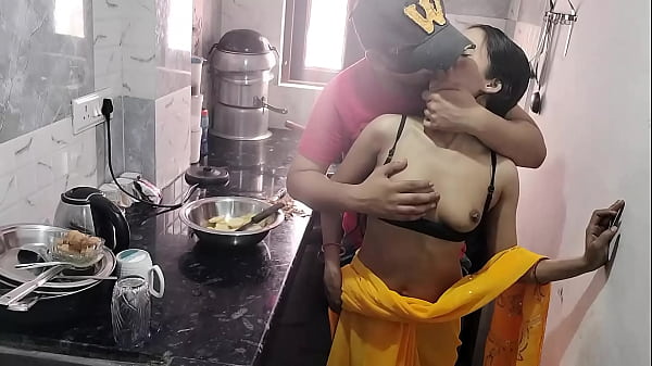Hot Desi Bhabhi Gets Fucked In The Kitchen By Her Husband