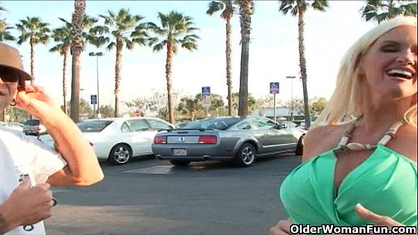 Blonde Milf Swallows A Thick Load Of Cum