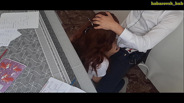 Redhead Schoolgirl Greedily Downs Every Last Drop Of Hot Cum