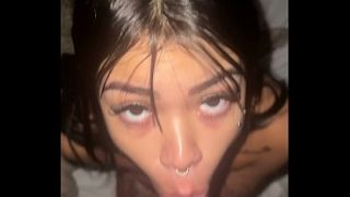 Top Model Teen Gives Dirty Mouth Action